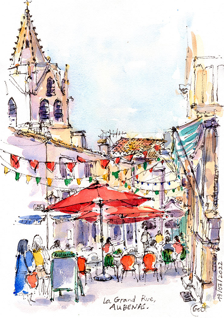 Aubenas Gran rue