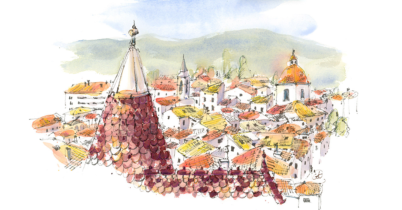 Aubenas vue du donjon