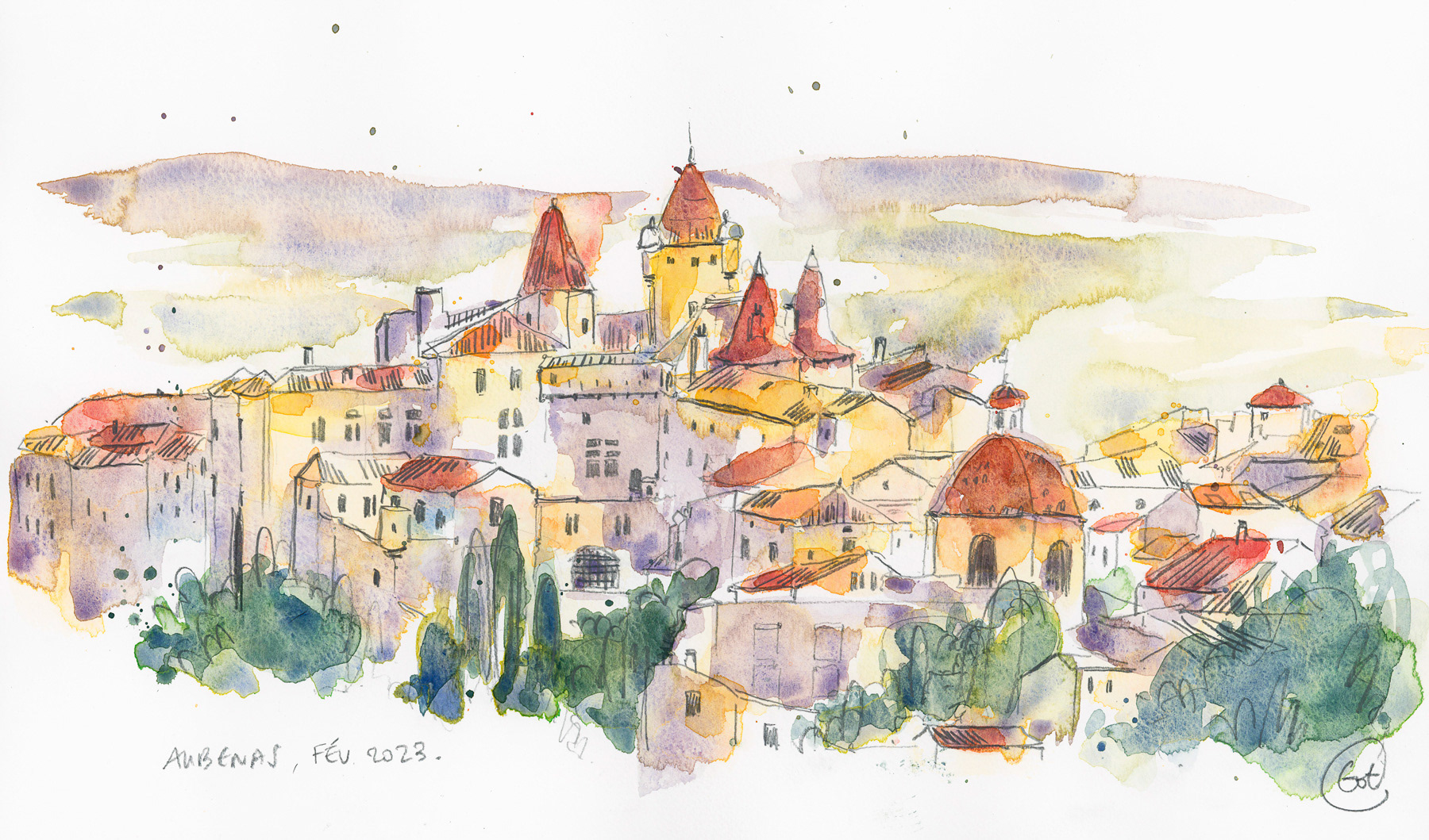 Aubenas vue