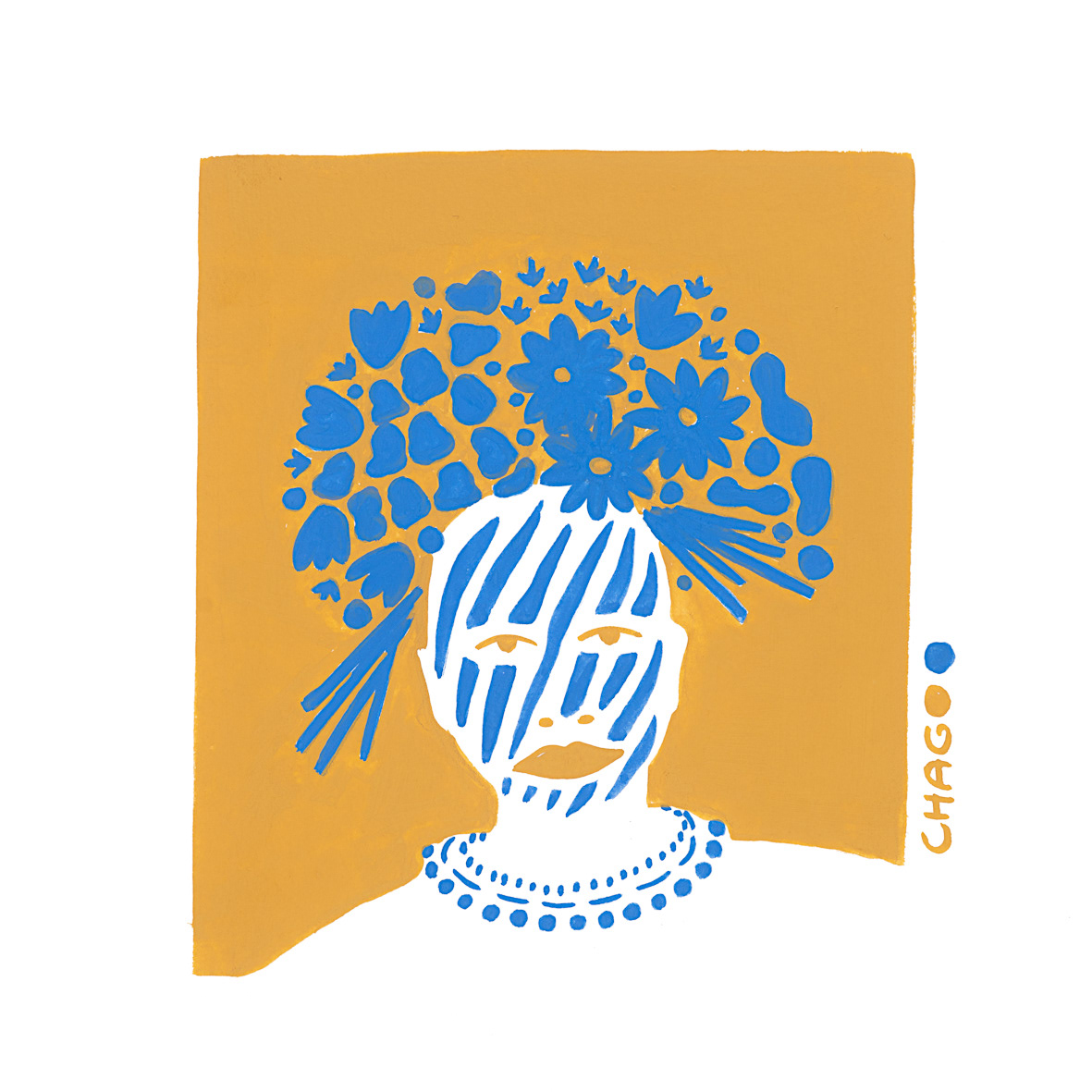 Femme fleurs 02