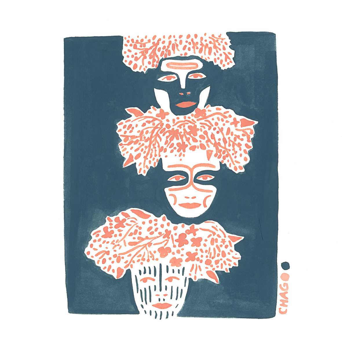 Femme fleurs 07