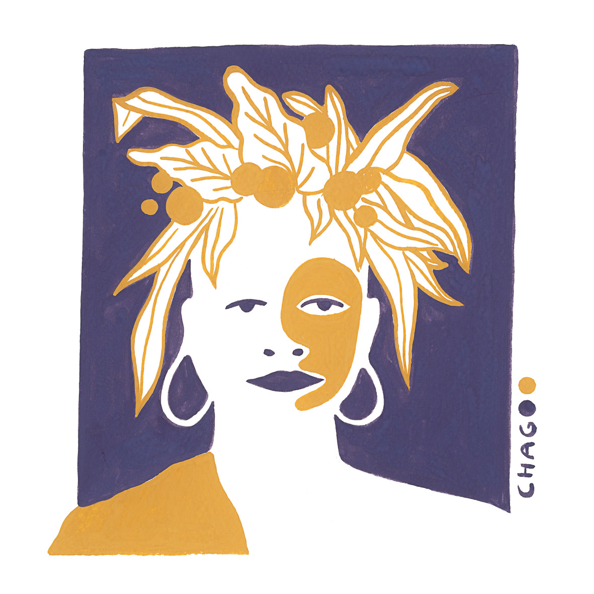 Femme fleurs 09
