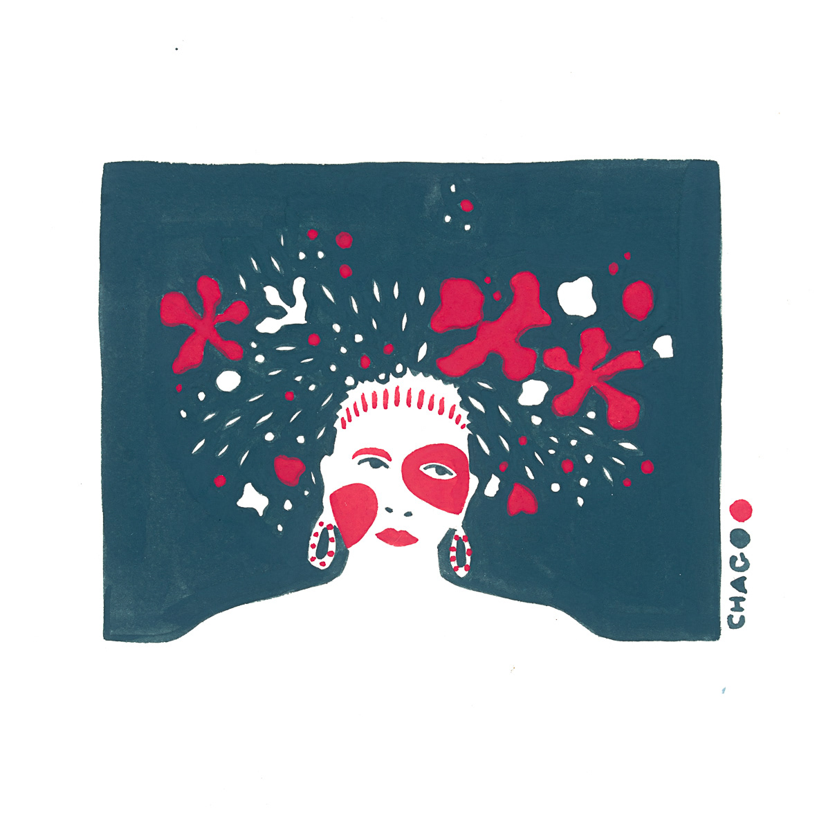 Femme fleurs 13