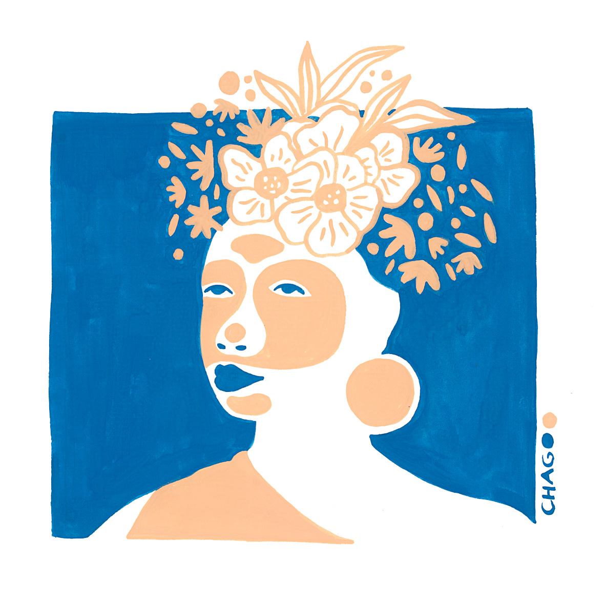 Femme fleurs 19