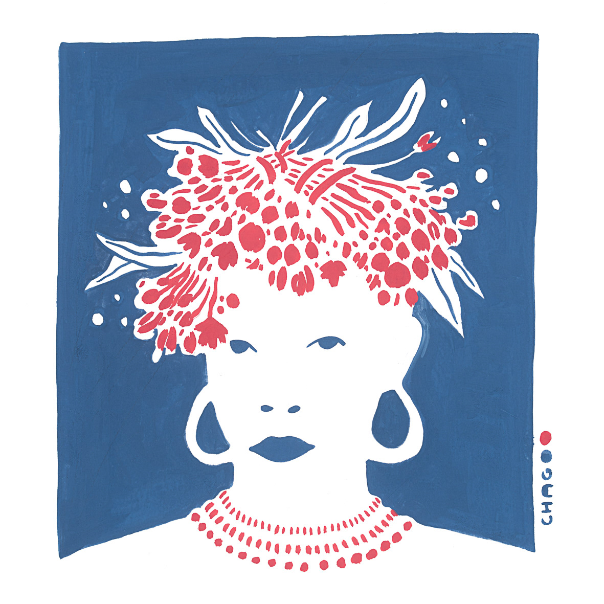 Femme fleurs 22