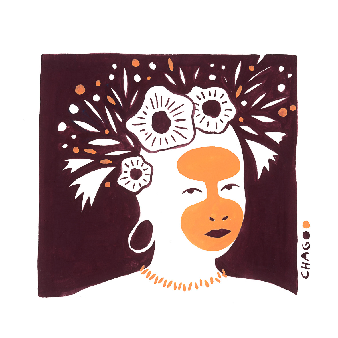 Femme fleurs 28