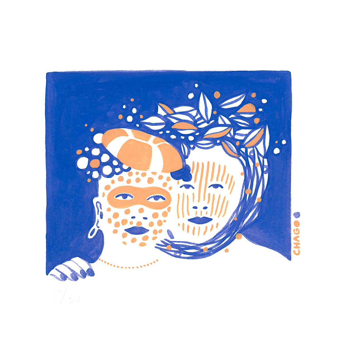 Femme fleurs 30